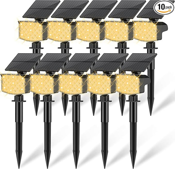 Solar Spot Lights Outdoor Waterproof Adjustable Solar Powered Landscape Lights for Yard 3 Long Time Lighting Modes | Lumora