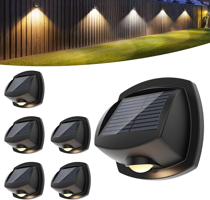 SOLPEX Solar Lights Outdoor Waterproof IP65, Solar Stair Lights Outdoor for Fence, Deck, Step, Dual Color LED 3 | Lumora