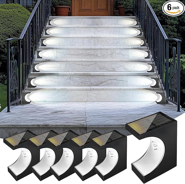 Crescent-Shaped Solar Step Lights for Outside Waterproof IP67,Long-Lasting LED Stair Light - Outdoor Path Light | Lumora
