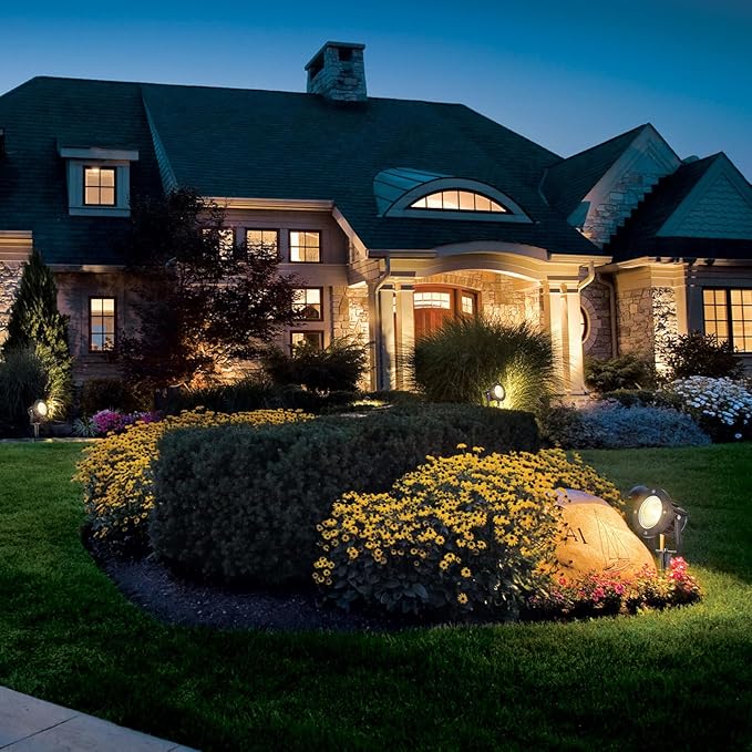 20W Low Voltage Landscape Lights LED Landscape Lighting with Connectors and Spike Stand, 12V 24V Outdoor Spotlights | Lumora