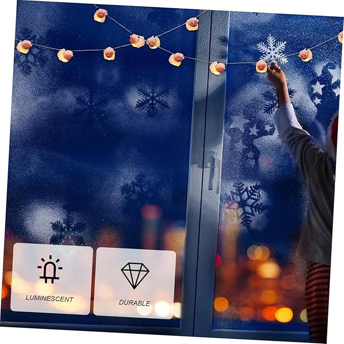 Zerodeko 1set Led Sheep String Lights Cute Animal Design for Festive Decoration Warm White for Parties and Home Decor Battery Not Included
