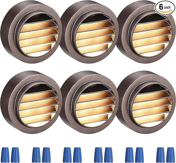 LEONLITE Low Voltage LED Deck Lights, 3W CRI90 12-24V AC/DC Landscape Step Stair Railing - Outdoor Path Light | Lumora