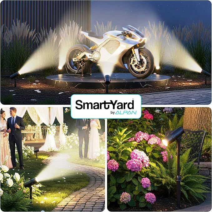 Outdoor Solar Spotlight, 2 Pack with 15" Panel - Waterproof LED, Easy to Install, Adjustable Height Outdoor Solar | Lumora