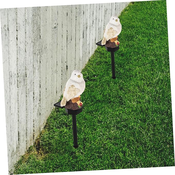 Solar Pathway Lights Led Stake Solar Lamp Bird Ornament for Garden Lawn and Decorations Easy to Install Random Designs