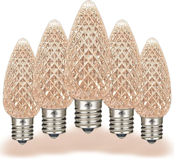 Novelty Lights 250CT Faceted Ultra Bright Dimmable Outdoor Christmas Replacement Bulbs - Decorative LED Christmas | Lumora