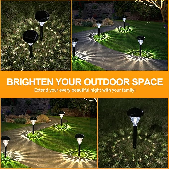8 Packs Solar Ground Light& 10 Packs Solar Pathway Light | Lumora