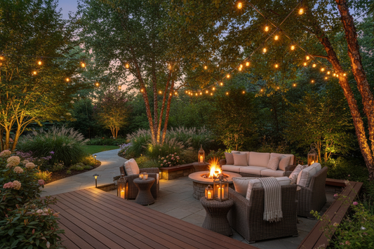 Create a Cozy Outdoor Atmosphere with Layered Lighting Techniques for Your Backyard