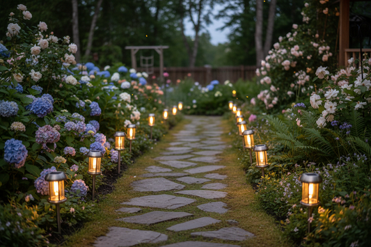 How to Light a Backyard Path With Solar Lights, No Wiring Needed