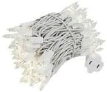 Novelty Lights 22 Feet 100 Bulb Incandescent Mini Light String, Clear with 2.5-Inch Spacing on White Wire, UL | Lumora