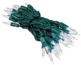 Novelty Lights Vintage Style T5 Pure White LED Christmas Lights, 11.5 Feet Green Wire String of 35 Mini Bulbs, UL Listed Indoor/Outdoor Tree Lighting