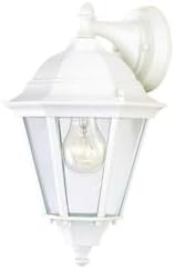 Maxim Westlake-1 Light Outdoor Wall Lantern in Mediterranean Style-9.5 Inches Wide by 24 inches high-White Finish | Lumora