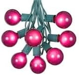 100 Foot G50 Outdoor Patio String Lights with 125 Purple Globe Bulbs – Indoor Outdoor String Lights – Market Bistro | Lumora