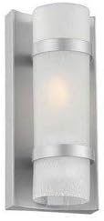 Acclaim 4700BS Apollo Collection 1-Light Wall Mount Outdoor Light Fixture, Brushed Silver