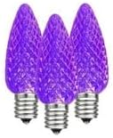 Novelty Lights 25PK C9 LED Faceted Ultra Bright Dimmable Outdoor Christmas Light Replacement Bulbs, LED Bulbs | Lumora