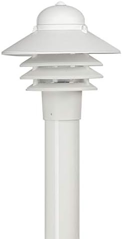 Solus Nautical Outdoor Post Top Light – Bollard Fixture for 3" Pole with LED Bulb, Black or White Finish | Lumora