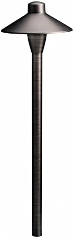 Kichler 1-Light Outdoor Path Light in Centennial Brass, Outdoor Landscape Lighting Fixture for Pathway, Garden and | Lumora