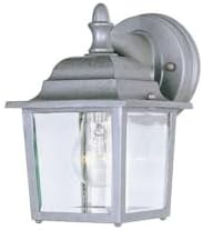 Maxim Cast-One Light Outdoor Wall Mount in Early American Style-5.5 Inches Wide by 8.5 inches high-Pewter Finish | Lumora
