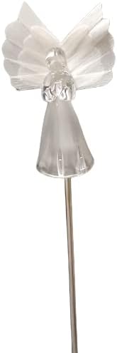 Starry Illuminate 1 PCS Solar Color Changing Style Garden Stake Light Pathway Stake Light (Fiber Wings Angel), Clear