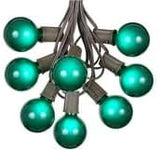 100 Foot G50 Outdoor Patio String Lights with 125 Green Globe Bulbs – Indoor Outdoor String Lights – Market Bistro | Lumora