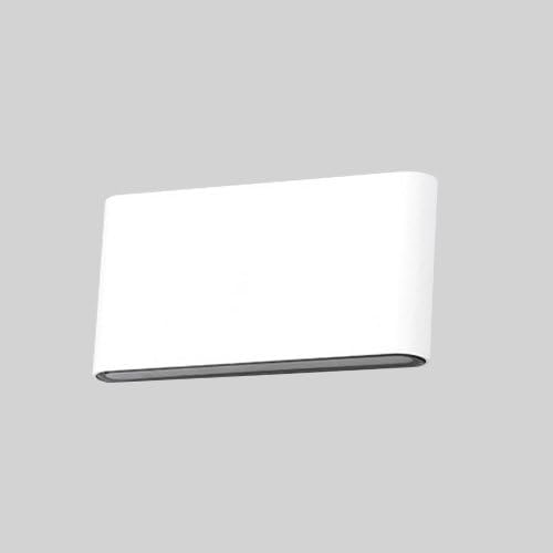 12W LED Outdoor Exterior Wall Sconces Step Down Light Fixture Lamp White Finish Warm White | Lumora