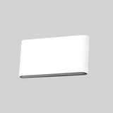 12W LED Outdoor Exterior Wall Sconces Step Down Light Fixture Lamp White Finish Warm White | Lumora