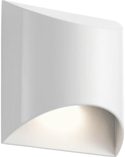 Kichler 49278WHLED Wesley Outdoor Wall Sconce, 1-Light 10 Watts, White