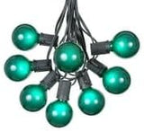100 Foot G50 Outdoor Patio String Lights with 125 Green Globe Bulbs – Indoor Outdoor String Lights – Market Bistro | Lumora