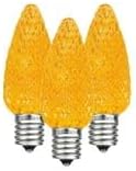 Novelty Lights 25PK C9 LED Faceted Ultra Bright Dimmable Outdoor Christmas Light Replacement Bulbs, String Lights | Lumora