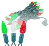 Novelty Lights 24FT 70 LED C6 Christmas String Lights, Outdoor Indoor Commercial Grade Tree Decorations | Lumora