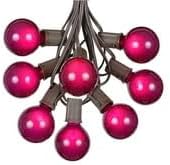 100 Foot G50 Outdoor Patio String Lights with 125 Purple Globe Bulbs – Indoor Outdoor String Lights – Market Bistro | Lumora