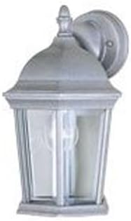 Maxim Cast-One Light Outdoor Wall Mount in Early American Style-8 Inches Wide by 12 inches high-Pewter Finish | Lumora