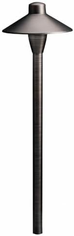 Kichler 1-Light Outdoor Path Light in Centennial Brass, Outdoor Landscape Lighting Fixture for Pathway, Garden and | Lumora