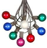 100 Foot G40 Outdoor Patio String Lights with 125 Multi Globe Bulbs – Indoor Outdoor String Lights – Market Bistro | Lumora