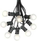 G30 Patio String Lights with 125 Globe Bulbs - Garden Hanging String Lights - Vintage Backyard Patio Lights - Outdoor String Lights - Market Cafe Bistro String Lights - 100 Feet