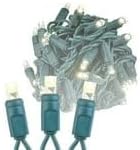 Novelty Lights 25ft 50 LED Warm White Christmas Lights Outdoor/Indoor, 6" Spacing, Green Wire String Lights for | Lumora