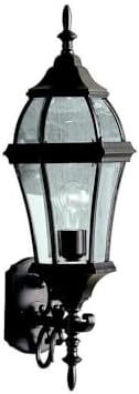 Kichler 9791BK Townhouse Outdoor Wall 1-Light, Black 7.5-Inch | Lumora