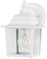 Maxim Cast-One Light Outdoor Wall Mount in Early American Style-5.5 Inches Wide by 8.5 inches high-White Finish | Lumora