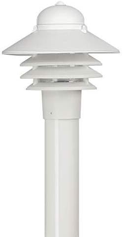 Solus Nautical Outdoor Post Top Light – Bollard Fixture for 3" Pole with LED Bulb, Black or White Finish | Lumora