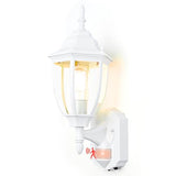 Porch Lights Outdoor Motion Sensor Wall Sconce Anti-Rust Aluminum, Exterior Outdoor Wall Lights Dusk to Dawn Porch Light Fixture Wall Mount for House Outside Patio White