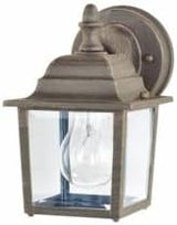 Maxim Cast-One Light Outdoor Wall Mount in Early American Style-5.5 Inches Wide by 8.5 inches high-Rust Patina | Lumora