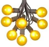 100 Foot G50 Outdoor Patio String Lights with 125 Yellow Globe Bulbs – Indoor Outdoor String Lights – Market Bistro | Lumora