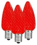 Novelty Lights 25PK C9 LED Faceted Ultra Bright Dimmable Outdoor Christmas Light Replacement Bulbs LED Replacement | Lumora