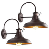 Motion Sensor Outdoor Barn Lights, Dusk to Dawn Farmhouse Gooseneck Lights