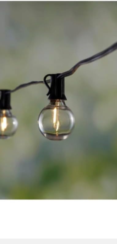 Litex Industries: 18.5-ft Solar Black Outdoor String Light with 15 White LED Globe Bulbs