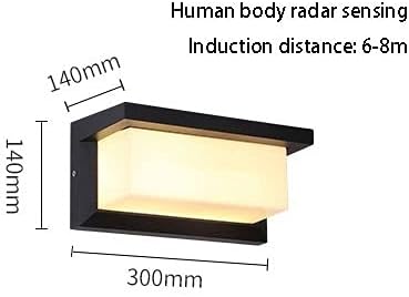LED Wall Light Outside Wall Sconce, IP65 Waterproof Square Outside Lights, Motion Sensor Exterior Wall Lighting | Lumora