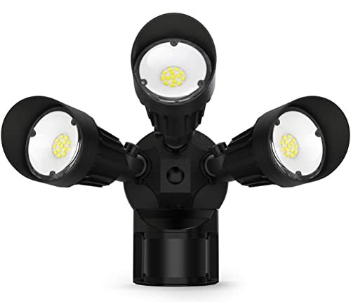 JJC 30W 3000LM Motion Sensor Outdoor Lights, 3000K Warm White Flood Light