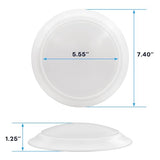LUXRITE 6 Inch LED Disk Lights, 12.5W, 1000LM, 120V, White (1 Pack)