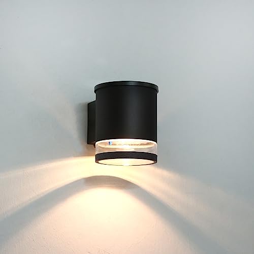 Solar Wall Light Outdoor Dusk to Dawn, Aluminum 3000K Wall Sconce