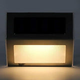 Walfront Solar Step Lights, LED Outdoor Stair Lights, Stainless Steel, Warm White, IP65 Waterproof, 4 LED, for | Lumora