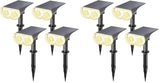 Linkind Solar Lights Outdoor Waterproof LED Spotlights Warm White 8 Pack